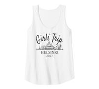 Femme Girls Trip Helsinki Finlande 2027 | Vacances de Voyage pour Filles Débardeur