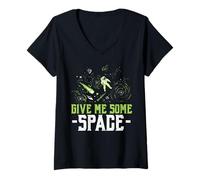 Femme Give Me Some Space Astronomer Galaxie Outerspace Astronaute T-Shirt avec Col en V