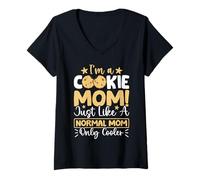 Femme Glacière I'm A Cookie Mom Just Like A Normal Mom Only T-Shirt avec Col en V