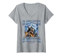 Femme Go Away Kitten, Funny Bootleg Daddy Sigma Knight T-Shirt avec Col en V