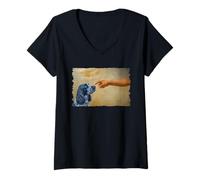 Femme God Creates Blue Roan Cocker Spaniel T-Shirt avec Col en V