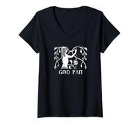Femme God PAN par Beardsley Aubrey (1895) Mythologie Grecque T-Shirt avec Col en V