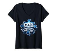 Femme God The Most Important Piece in My Life God T-Shirt T-Shirt avec Col en V