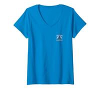 Femme Godzilla Front and Back Ogasawara Islands Marathon Movie T-Shirt avec Col en V
