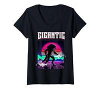 Femme Godzilla - Gigantic T-Shirt avec Col en V