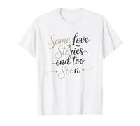 Femme Gold Star Histoire d'amour Trop Tôt Perte Militaire T-Shirt