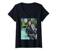 Femme GoldenEye Acteur Pierce Brosnan James Bond par Michael Grecco T-Shirt avec Col en V