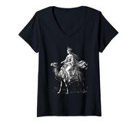 Femme Gomory, la Duchesse du désert à Dos de Chameau T-Shirt avec Col en V