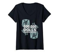 Femme Goo Goo Dolls Chaos In Bloom T-Shirt avec Col en V