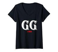 Femme Good Game I Win Funny Online Esports Meme for FPS RPG Gamers T-Shirt avec Col en V
