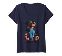 Femme Good Things Come to Those Who Don't Make Mom Lose T-Shirt avec Col en V