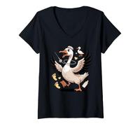 Femme Goose Obstetrics OB GYN Labor and Delivery T-Shirt avec Col en V