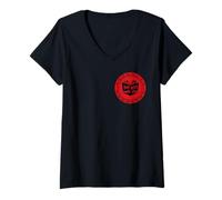 Femme Gothic Rose Book Club Dark Academia Littéraire Esthétique T-Shirt avec Col en V