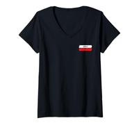 Femme GR92 Trail Marker Catalogne Route de randonnée côtière T-Shirt avec Col en V