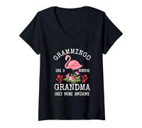 Femme Grammingo Like A Normal Grandma Only More Awesome for Women T-Shirt avec Col en V