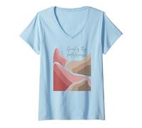 Femme Grande est ta fidélité T-Shirt avec Col en V