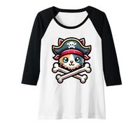 Femme Graphique Chat Pirate Chaton Parler Comme Un Pirate Day Manche Raglan