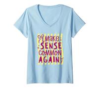 Femme Graphique de déclaration de rationalité spirituelle T-Shirt avec Col en V