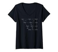 Femme Graphique voyelle phonétique de l'alphabet international IPA T-Shirt avec Col en V