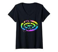 Femme Graphisme MTV The Real World T-Shirt avec Col en V