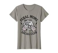 Femme Graphisme Wild Tiger du Feral Moms Social Club T-Shirt