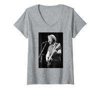 Femme Grateful Dead Live Jerry Garcia Reckoning Era 1981 T-Shirt avec Col en V