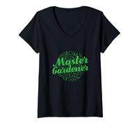 Femme Green Fingers Maître Jardinier T-Shirt avec Col en V