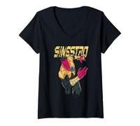 Femme Green Lantern Sinestro Force T-Shirt avec Col en V