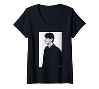 Femme Greg Dulli The Afghan Whigs Singer Photo par Andy Willsher T-Shirt avec Col en V