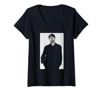 Femme Greg Dulli The Afghan Whigs Singer Portrait par Andy Willsher T-Shirt avec Col en V