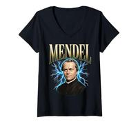 Femme Grégor Mendel T-Shirt avec Col en V