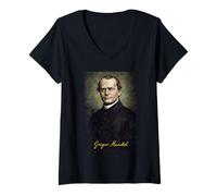 Femme Grégor Mendel T-Shirt avec Col en V