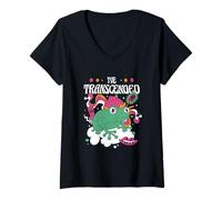 Femme Grenouille transcendée Trippy T-Shirt avec Col en V