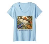 Femme Grenouilles Friends in High Places T-Shirt avec Col en V