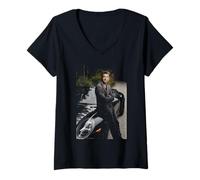 Femme Grey's Anatomy Acteur Patrick Dempsey par Michael Grecco T-Shirt avec Col en V