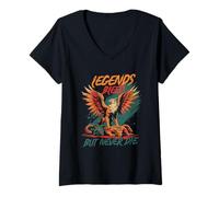 Femme Griffin Créature Créatures Mythologiques T-Shirt avec Col en V