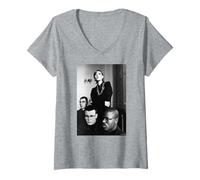 Femme Groupe Electribe 101 Electronic Soulful House par AJ Barratt T-Shirt avec Col en V