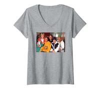 Femme Groupe Pop Backstreet Boys 1996 T-Shirt avec Col en V