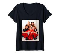Femme Groupe Pop Steps Portrait 1997 T-Shirt avec Col en V