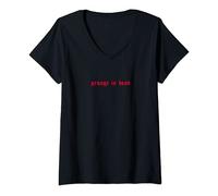 Femme Grunge Is Dead - Aesthetic Red Soft Grunge Goth Egirl Eboy T-Shirt avec Col en V