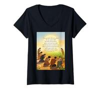 Femme Guérir Leur Terre T-Shirt avec Col en V