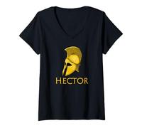 Femme Guerre de Troie - L'Iliade - Mythologie Grecque Antique - Hector T-Shirt avec Col en V