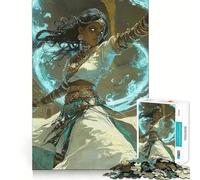 Femme guerrière Mystique, guérisseuse Divine, Puzzle pour Adolescents de 1000 pièces, Jeu d'entraînement cérébral, Art apaisant et Amusant à Assembler, Objet de Collection (50x75cm)