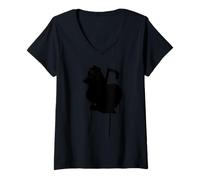 Femme Guide Divin : Semar, Le Sage du Wayang indonésien T-Shirt avec Col en V