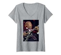 Femme Guitariste de Blues du BB King Summer Pops Festival 2002 T-Shirt avec Col en V