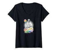 Femme Gurl Where's My Vape? Humour Humoristique LGBTQ Rainbow Vape T-Shirt avec Col en V
