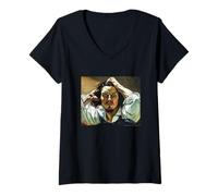 Femme Gustave Courbet Le Desespere T-Shirt avec Col en V