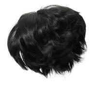 femme hair charms hair toppers mini brosse à cheveux perruques de lacet cheveux humains femmes perruques courtes perruques droites courtes fibre chimique Black