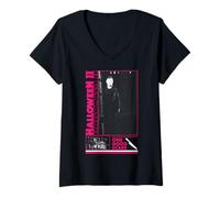Femme Halloween II One Good Scare T-Shirt avec Col en V