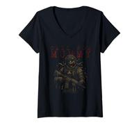 Femme Halloween Mummy Ops Call for Mommy Militaire Mummy T-Shirt avec Col en V